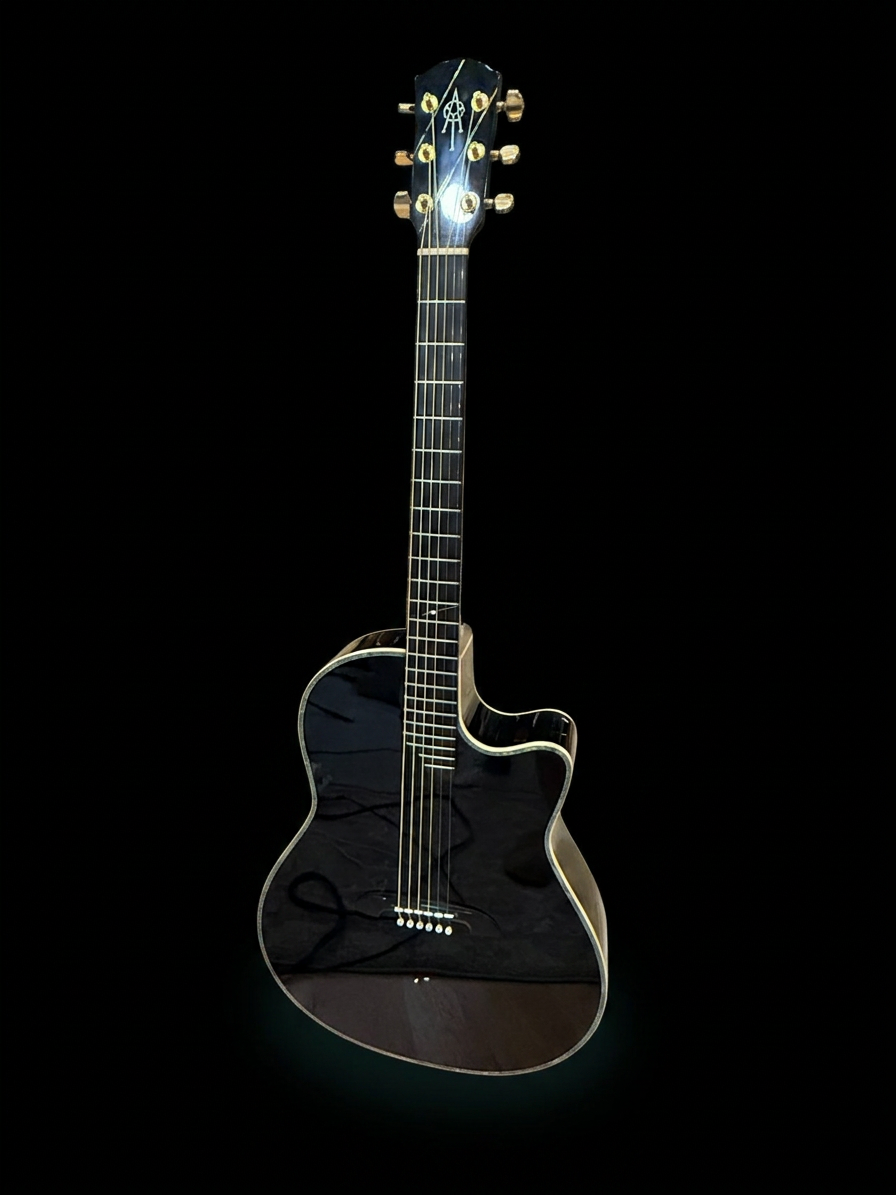 c. 1990s Alvarez Yairi WY-1 BK Bob Weir Signature Gloss Black